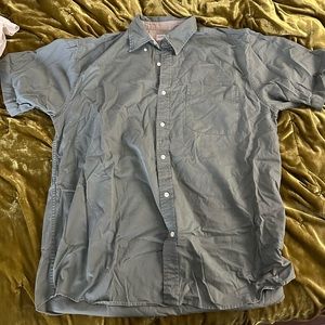 Faded Glory short sleeve button up, Large, sage green